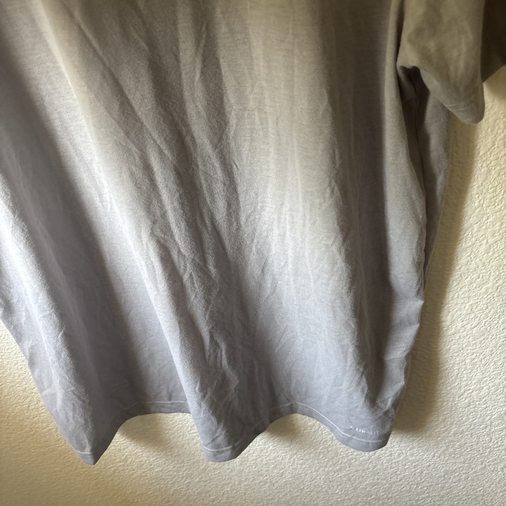 Adidas T-Shirt Mens Size XL Gray 3-Stripe Short Sleeve - Picture 16 of 16